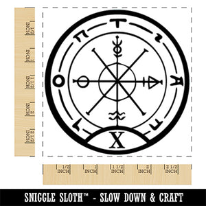 Wheel of Fortune Tarot Major Arcana Square Rubber Stamp for Stamping Crafting