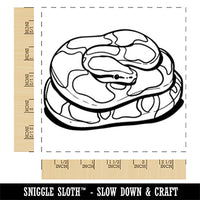 Ball Python Coiled Snake Serpent Square Rubber Stamp for Stamping Crafting