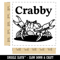 Crabby Crab Claws Square Rubber Stamp for Stamping Crafting