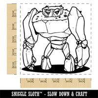 Giant Stone Golem Rocks Square Rubber Stamp for Stamping Crafting