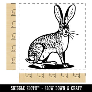 Jackrabbit Jack Rabbit Hare Bunny Square Rubber Stamp for Stamping Crafting
