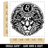 Leo Astrological Zodiac Sign Horoscope Square Rubber Stamp for Stamping Crafting