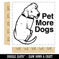Pet More Dogs Puppy Square Rubber Stamp for Stamping Crafting