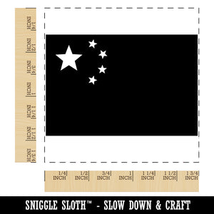 China Flag Square Rubber Stamp for Stamping Crafting