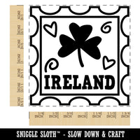 Ireland Shamrock Passport Travel Square Rubber Stamp for Stamping Crafting