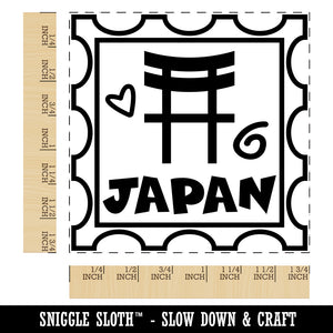Japan Passport Travel Square Rubber Stamp for Stamping Crafting