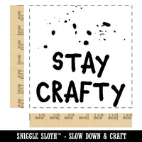 Stay Crafty Ink Splatters Square Rubber Stamp for Stamping Crafting