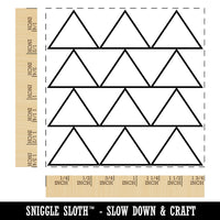 Triangle Background Square Rubber Stamp for Stamping Crafting