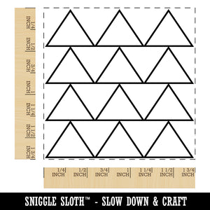 Triangle Background Square Rubber Stamp for Stamping Crafting