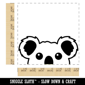 Peeking Koala Square Rubber Stamp for Stamping Crafting