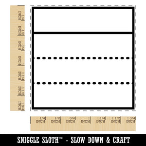 Journaling Framework Block Square Rubber Stamp for Stamping Crafting