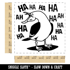 Seagull Laughing Out Loud Square Rubber Stamp for Stamping Crafting