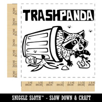 Trash Panda Raccoon Square Rubber Stamp for Stamping Crafting