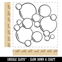 Bunch of Bubbles Square Rubber Stamp for Stamping Crafting