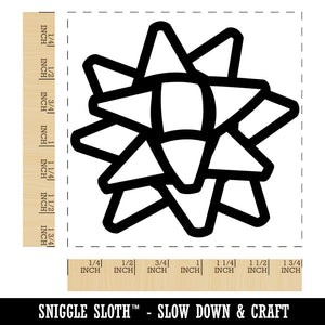 Christmas Bow Present Square Rubber Stamp for Stamping Crafting