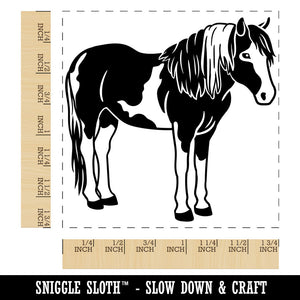 Chincoteague Island Pony Square Rubber Stamp for Stamping Crafting