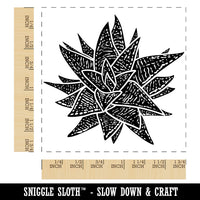 Haworthia Limifolia var Striata Succulent Plant Square Rubber Stamp for Stamping Crafting