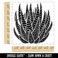 Zebra Haworthia Succulent Plant Square Rubber Stamp for Stamping Crafting