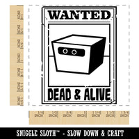 Schrodinger's Cat Wanted Dead and Alive Square Rubber Stamp for Stamping Crafting