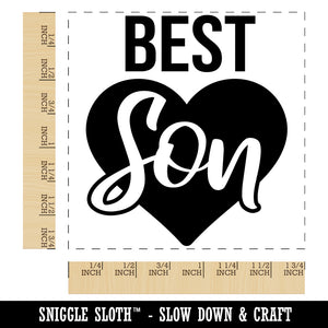 Best Son in Heart Square Rubber Stamp for Stamping Crafting