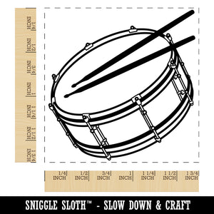 Snare Drum Percussion Musical Instrument Square Rubber Stamp for Stamping Crafting