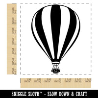 Striped Hot Air Balloon Square Rubber Stamp for Stamping Crafting