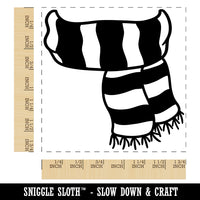 Striped Scarf Fall Autumn Winter Square Rubber Stamp for Stamping Crafting