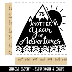 To Another Year of Adventures Anniversary Love Square Rubber Stamp for Stamping Crafting