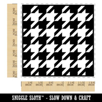 Houndstooth Pattern Block Square Rubber Stamp for Stamping Crafting