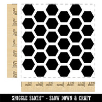 Honeycomb Bee Pattern Square Rubber Stamp for Stamping Crafting