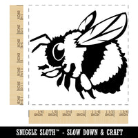 Cute Chubby Bumblebee Bee Insect Square Rubber Stamp for Stamping Crafting