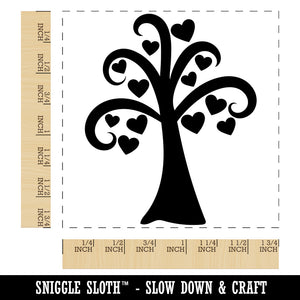 Heart Tree Valentine's Day Square Rubber Stamp for Stamping Crafting