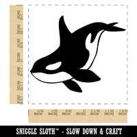 Majestic Orca Killer Whale Square Rubber Stamp for Stamping Crafting
