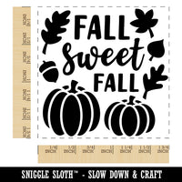 Sweet Fall Pumpkins Acorn Square Rubber Stamp for Stamping Crafting