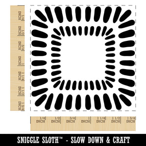 Modern Square Tile Square Rubber Stamp for Stamping Crafting