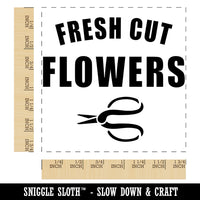 Fresh Cut Flowers Square Rubber Stamp for Stamping Crafting