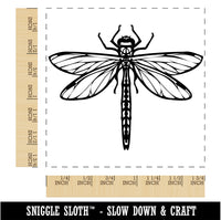 Detailed Dragonfly Insect Darter Darner Square Rubber Stamp for Stamping Crafting