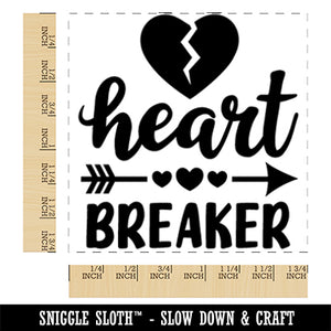 Heart Breaker Love  Valentine's Day Square Rubber Stamp for Stamping Crafting