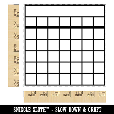 Fill In Blank Calendar Goal Habit Tracker Planner Journal Square Rubber Stamp for Stamping Crafting