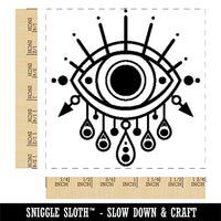 Nazar Evil Eye Ward Protection Symbol Charm Curse Magic Square Rubber Stamp for Stamping Crafting