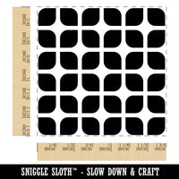 Retro Geometric Squares Square Rubber Stamp for Stamping Crafting