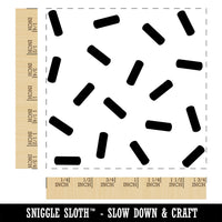 Scattered Sprinkles Cake Cupcakes Birthday Square Rubber Stamp for Stamping Crafting