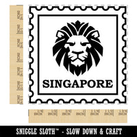 Singapore Travel Lion National Animal Square Rubber Stamp for Stamping Crafting