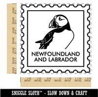 Newfoundland and Labrador Canada Destination Travel Square Rubber Stamp for Stamping Crafting