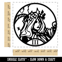 The Empress Tarot Major Arcana Square Rubber Stamp for Stamping Crafting