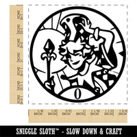 The Fool Tarot Major Arcana Square Rubber Stamp for Stamping Crafting