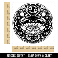 Cancer Astrological Zodiac Sign Horoscope Square Rubber Stamp for Stamping Crafting