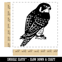 Peregrine Falcon Bird of Prey Raptor Square Rubber Stamp for Stamping Crafting