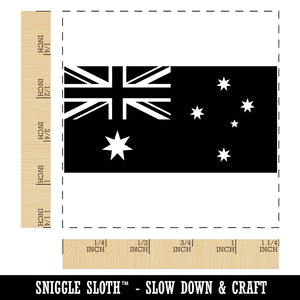 Australia Flag Square Rubber Stamp for Stamping Crafting