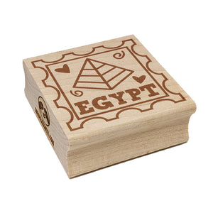 Egypt Pyramid Passport Travel Square Rubber Stamp for Stamping Crafting